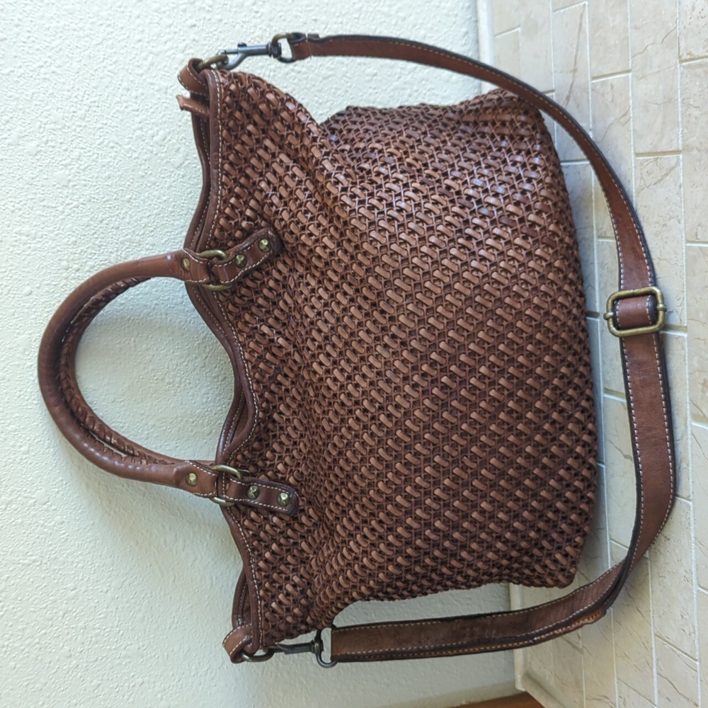 Sundance Woven Leather Bag